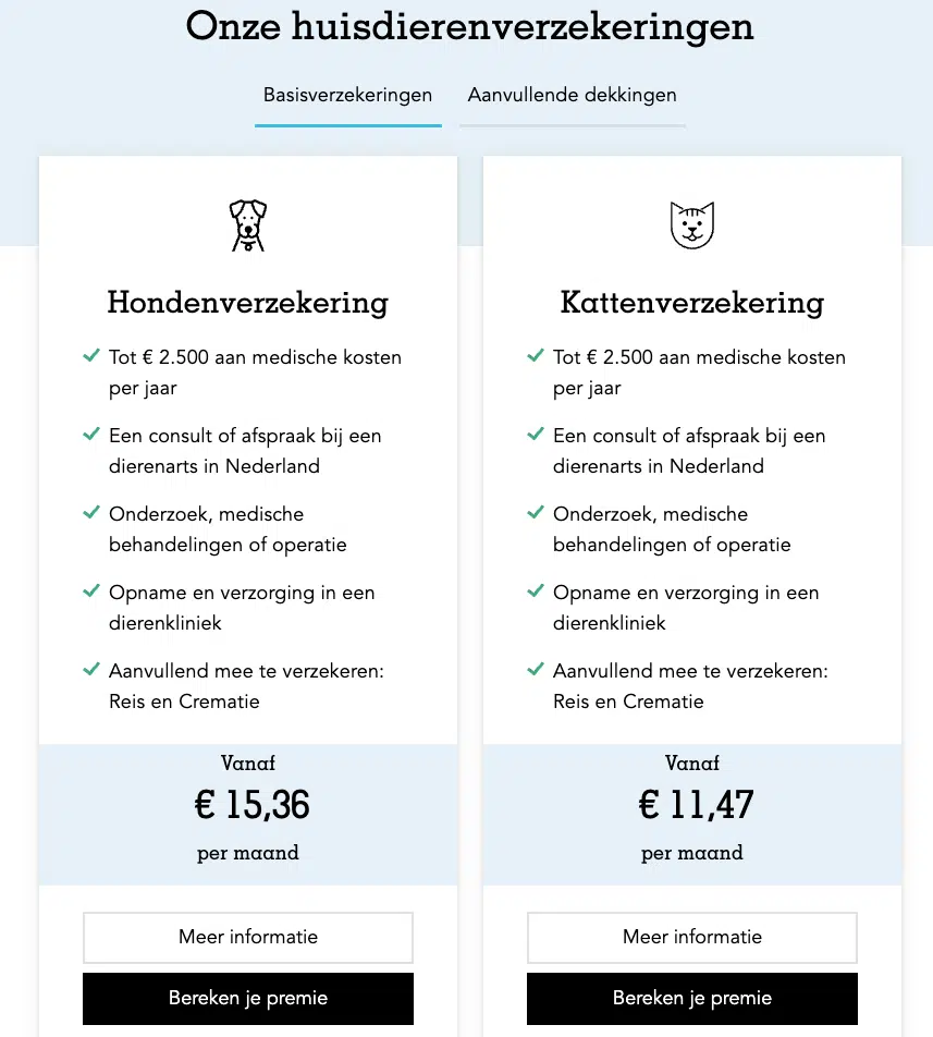 Huisdierverzekering kosten-a.s.r.